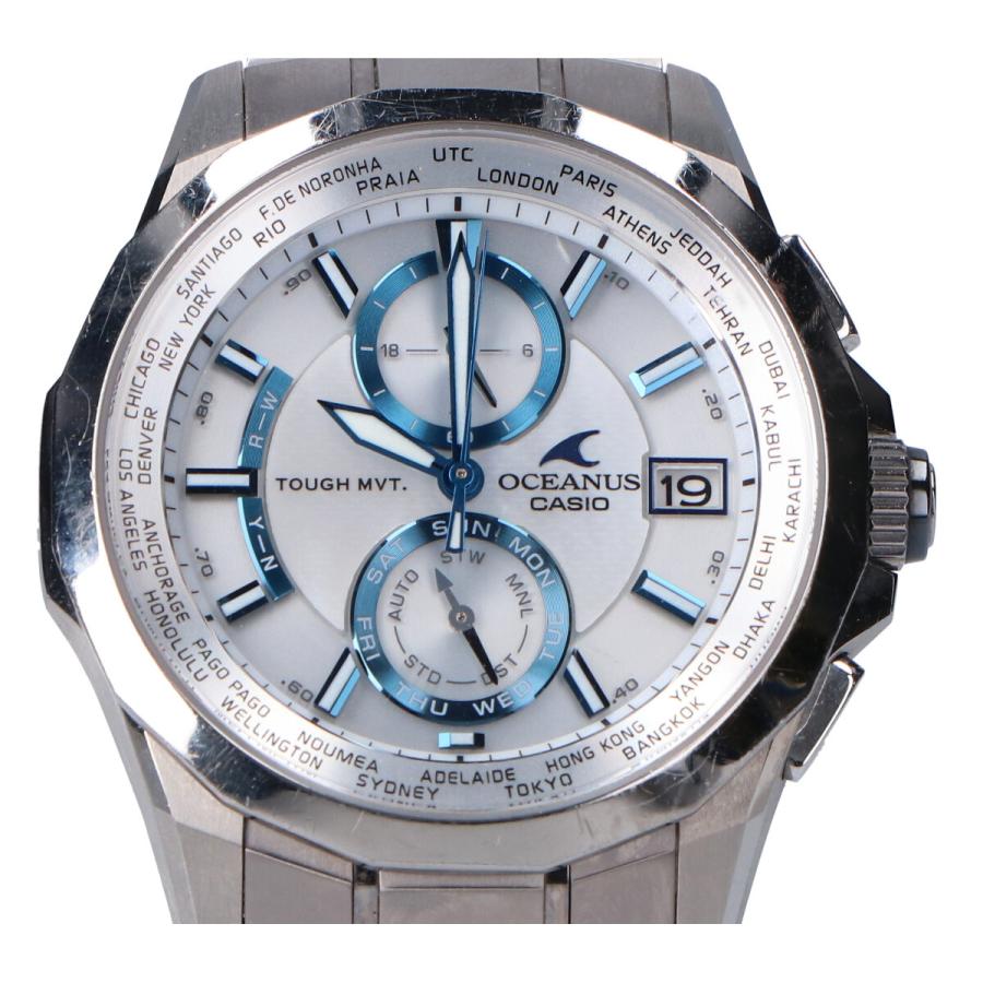 カシオOCW-S2000PW-7AJFオシアナスマンタ チタン白蝶貝ソーラー電波 CASIO（カシオ） OCEANUS Manta オシアナス マンタ OCW-S2000PW-7AJF