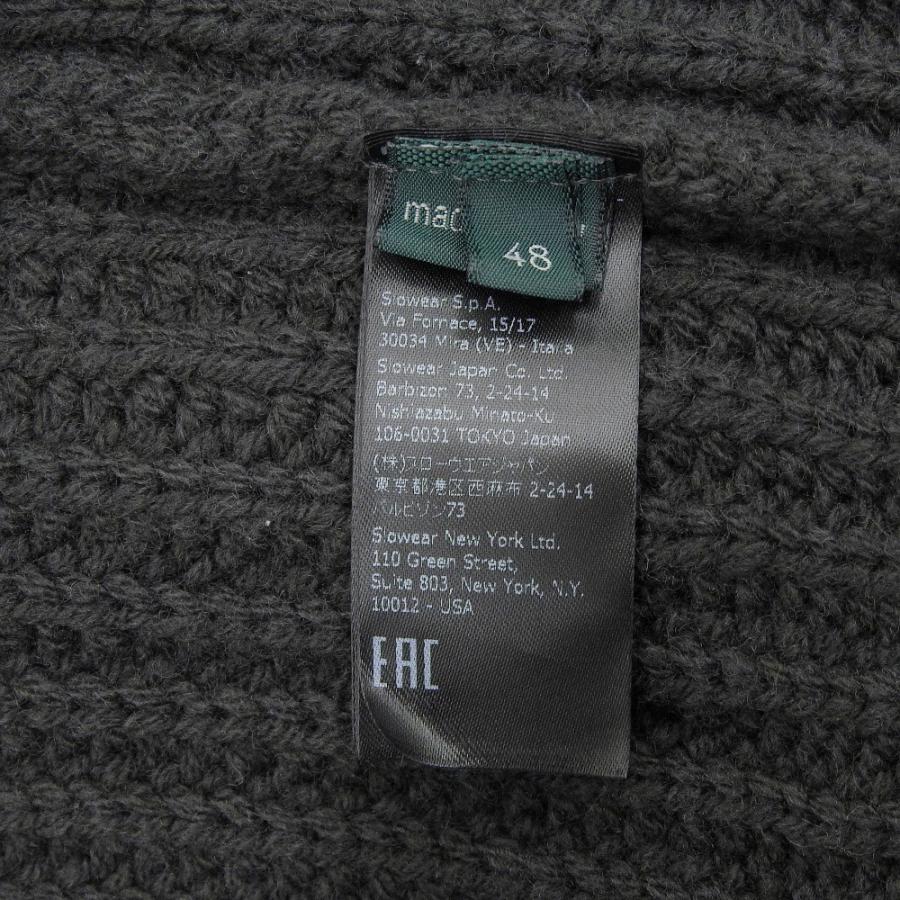 【未使用】ZANONE グレー リブ編み カーディガン 810100-zr229-2873_w.jpg