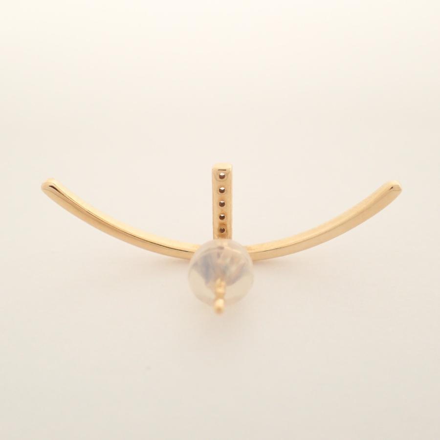 美品 Hirotaka ヒロタカ K10刻印 Bow 0.03ct ダイヤモンド 美品 Hirotaka ヒロタカ K10刻印 Bow 0.03ct ダイヤモンド