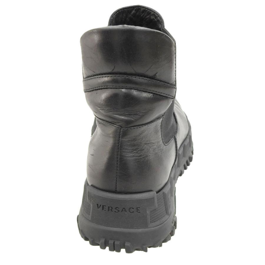 ヴェルサーチ Versace グレカソール サイドゴア ブーツ メンズ