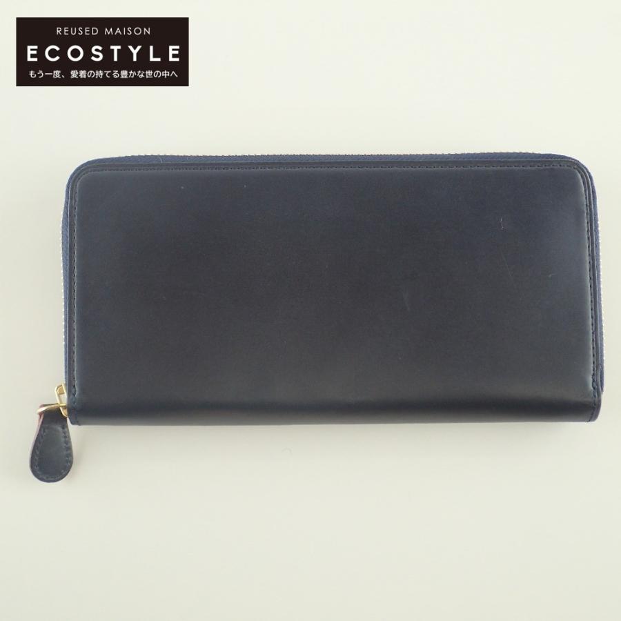 ガンゾ　シンブライドル　ファスナー小銭入れ付き長財布 THIN BRIDLE(シンブライドル) ファスナー小銭入れ付き長財布