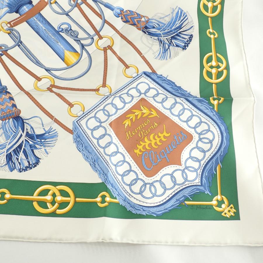 新品/22SS HERMES エルメス CLIQUETISクリケティス カレ90 シルク100  