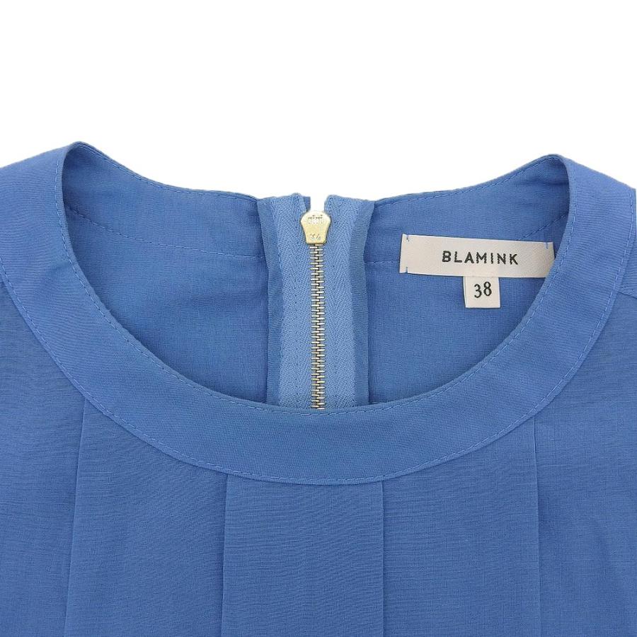 美品 BLAMINK ブラミンク コットン シルク バックジップ 美品 BLAMINK ブラミンク コットン シルク バックジップ