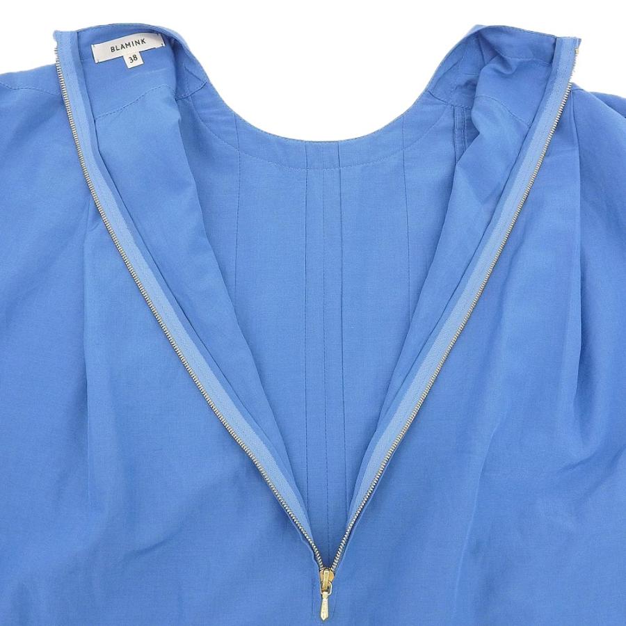 美品 BLAMINK ブラミンク コットン シルク バックジップ 美品 BLAMINK ブラミンク コットン シルク バックジップ