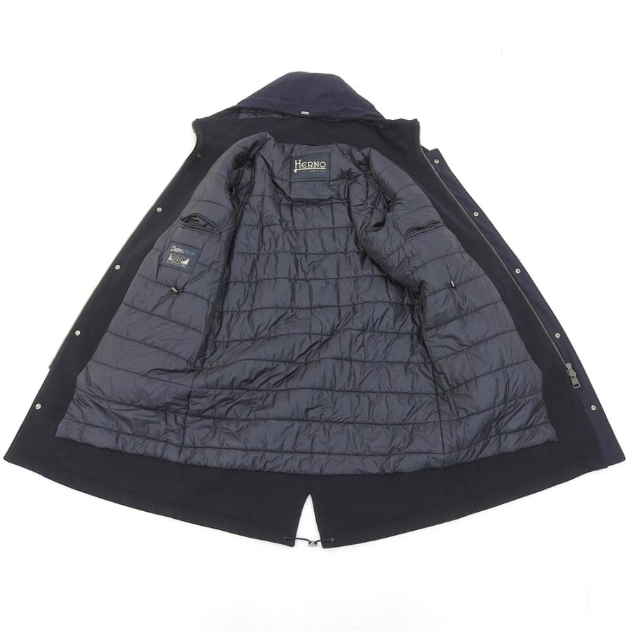 Herno ヘルノ フーテッドジップアップ スプリングコート Herno ジップ