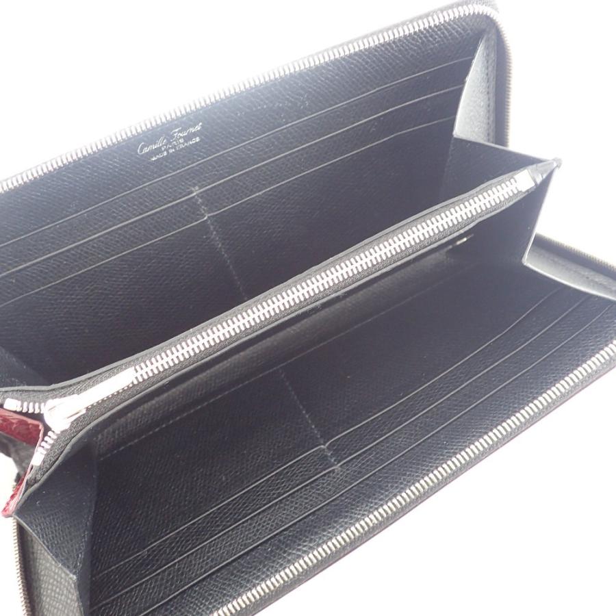 美品 Camille Fournet カミーユフォルネ Verso ロングジップウォレット 長財布 小銭入れあり ブラック メンズ ブランドリユースショップエコスタイル 通販 Yahoo ショッピング
