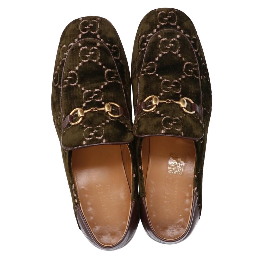 GUCCI グッチ 526298 GGベルベット ホースビットローファー GUCCI グッチ 526298 GGベルベット ホースビットローファー