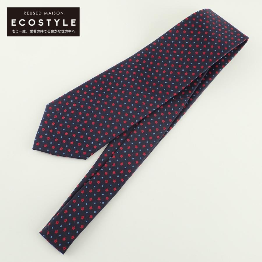 新品・未使用】E.MARINELLA/マリネッラ ネクタイ ネイビー E
