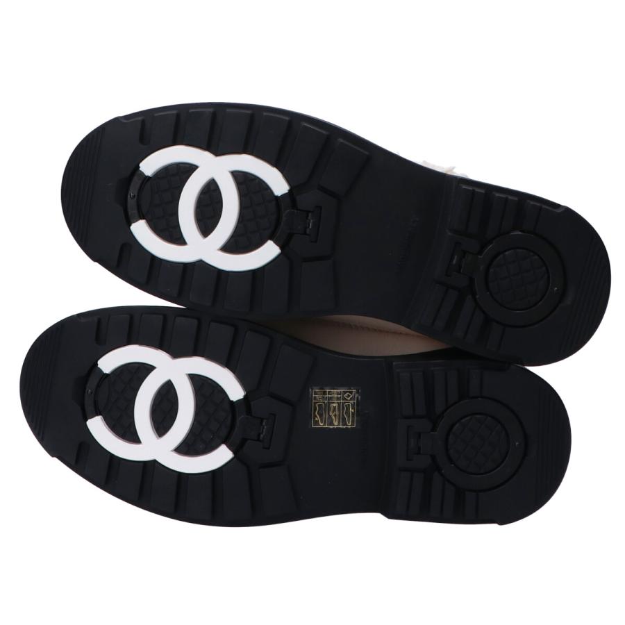 CHANEL 新品同様/ シャネル レースアップ ココマーク ボア CHANEL 新品同様/ シャネル レースアップ ココマーク ボア