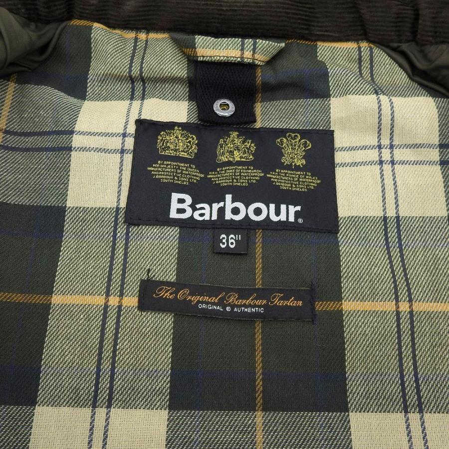 美品 Barbour バブアー BEDALE SL 2LAYER ジャケット メンズ カーキ 36