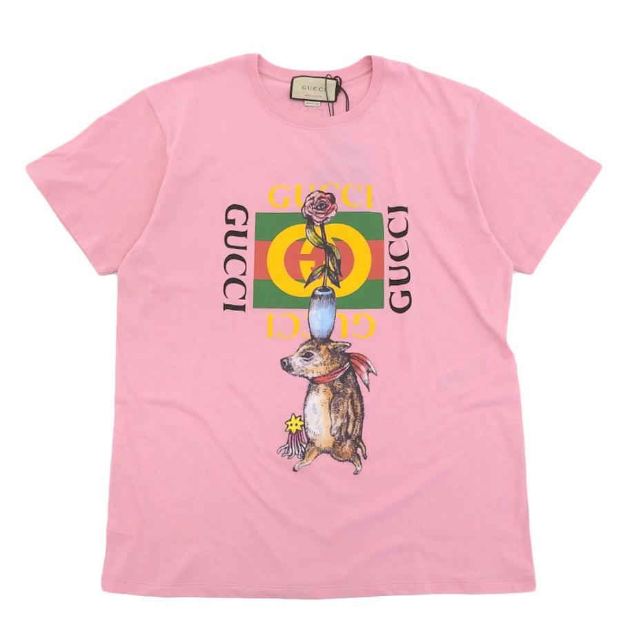 限定】GUCCI グッチ × ヒグチユウコ 半袖Tシャツ ピンク