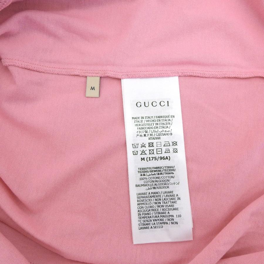 GUCCI 未使用 グッチ クルーネックTシャツ メンズ ピンク M 日本限定 
