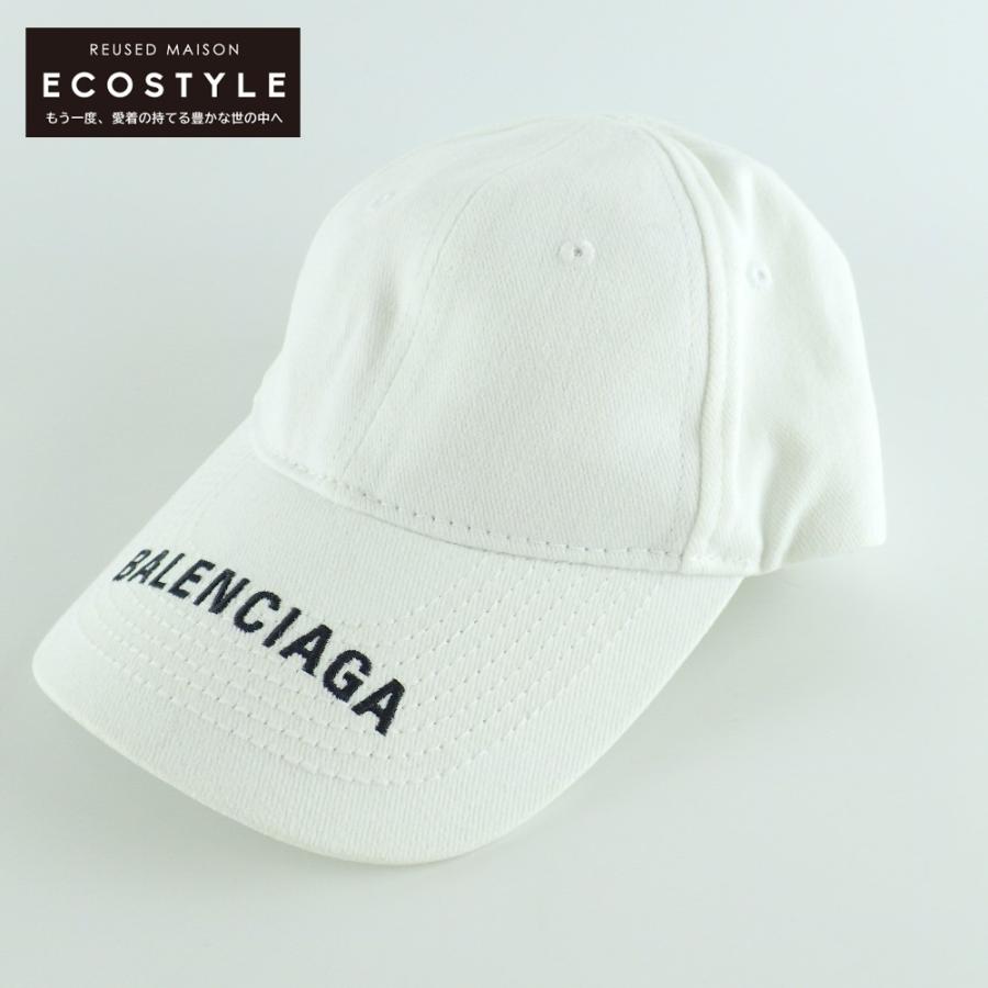 L】BALENCIAGA クラシックベースボールキャップ ロゴ刺繍入り