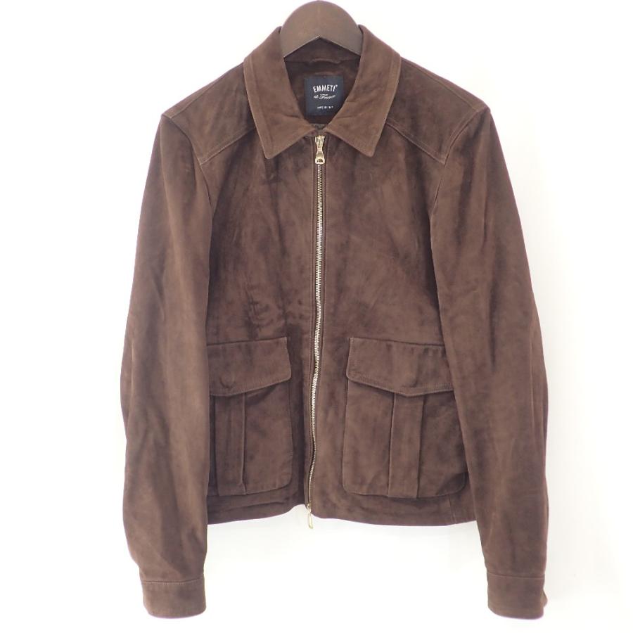 EMMETI×nano universe ゴールドジップスエードブルゾン 新品同様 EMMETI エンメティー xnano・universeナノユニバース COLIN
