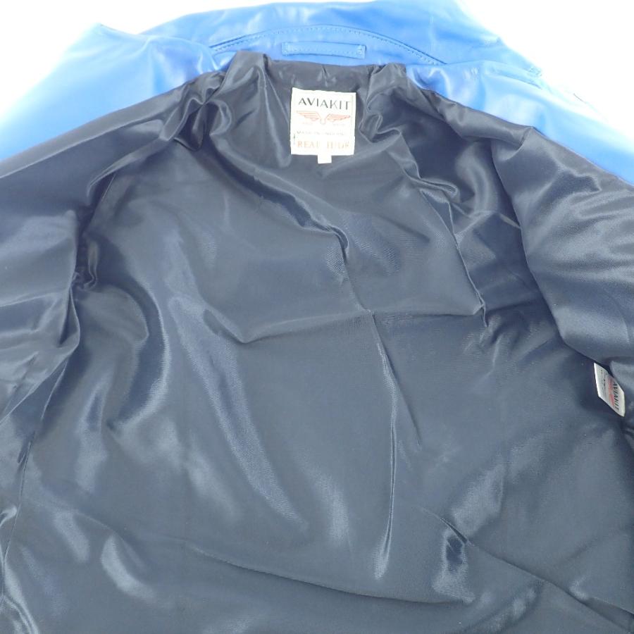 ルイスレザー サイクロン 38 Lewis Leathers 441T ブルー Lewis Leathers - Cyclone -サイクロン- 【Tight-Fit】 (ホースレザー