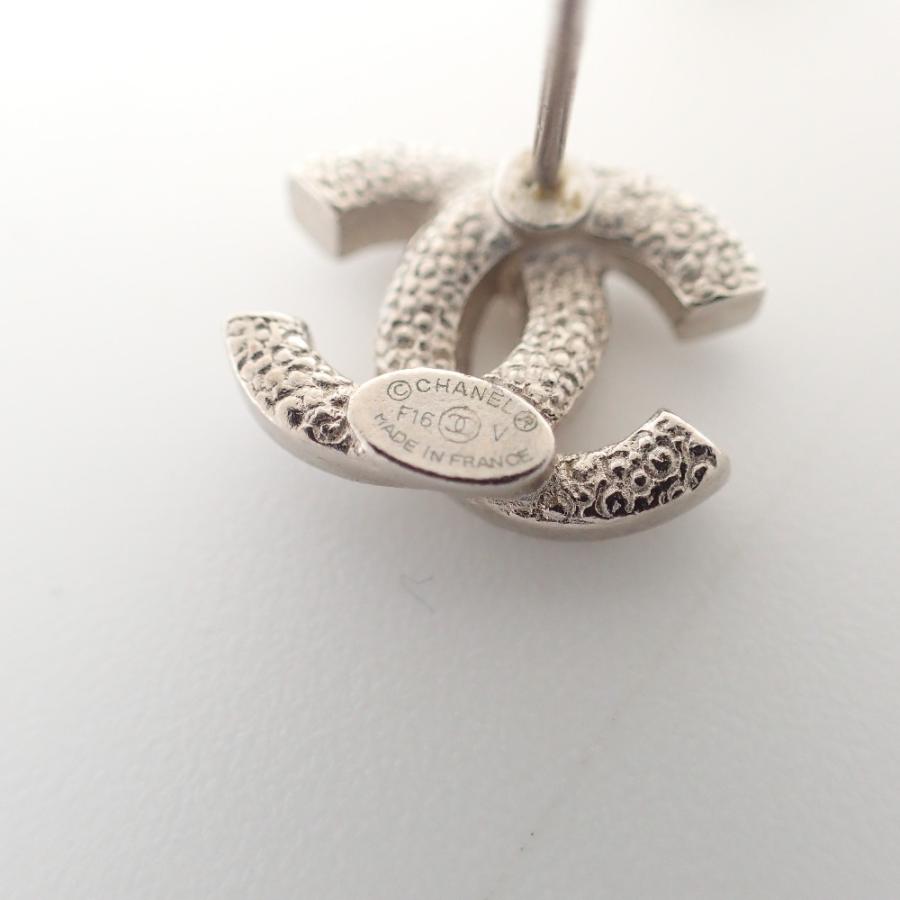 CHANEL ラインストーン　ココマーク　装飾ロゴピアス　F16 アクセサリー CHANEL ラインストーンココマーク装飾ロゴピアスF16 アクセサリー