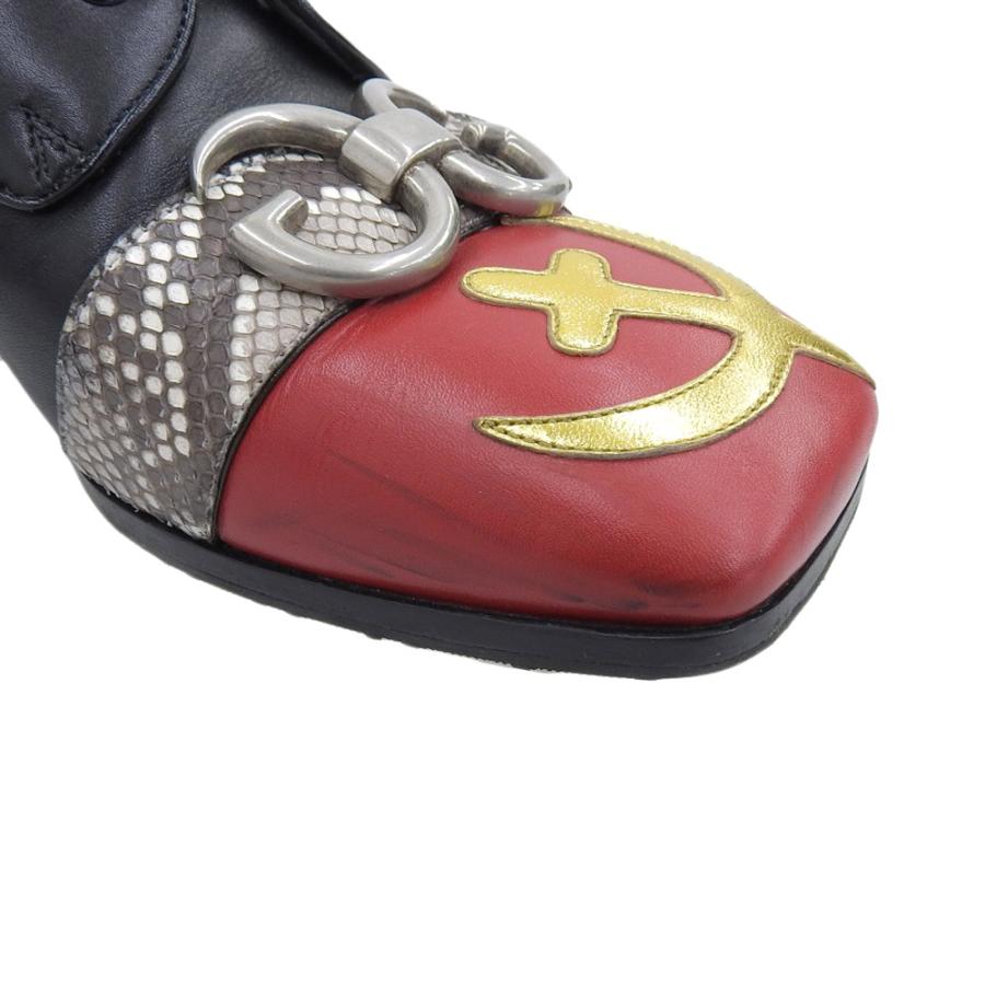 GUCCI（グッチ） 美品 ピアスドムーン ジップブーツ シューズ メンズ 