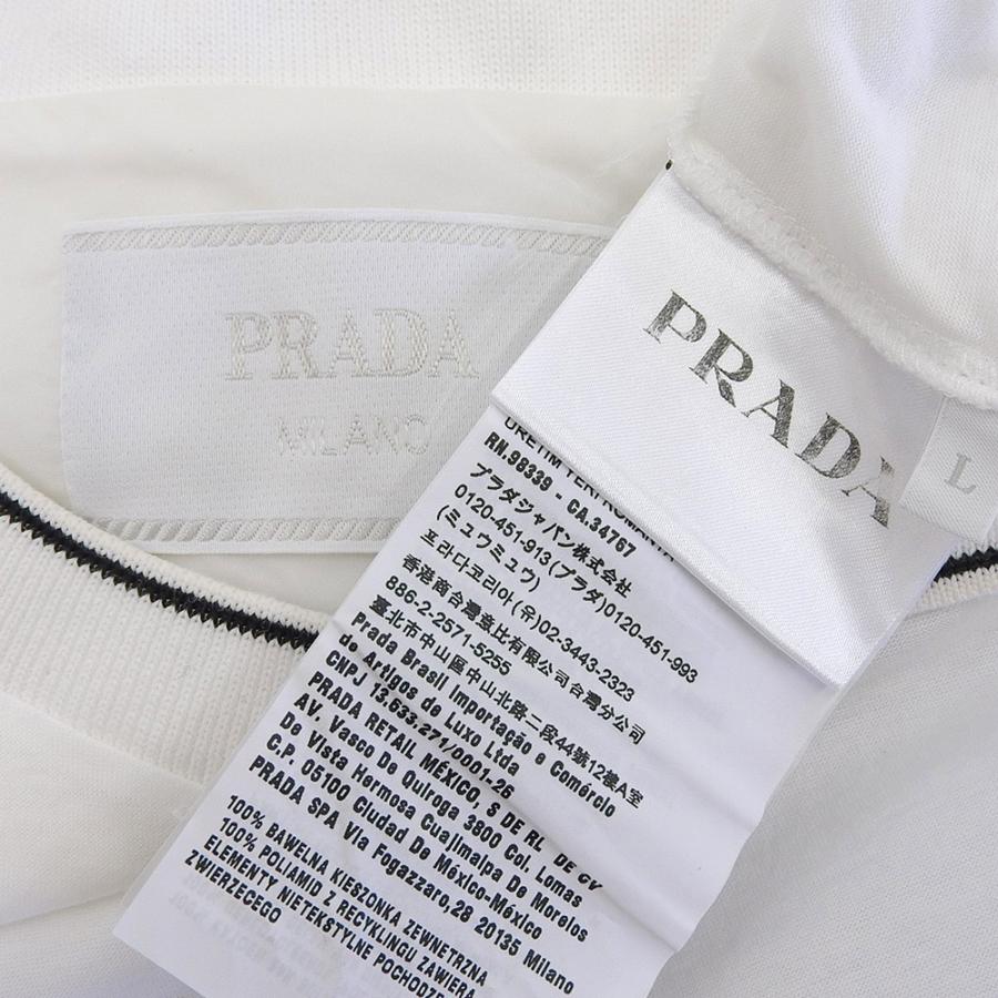 PRADA プラダ ロゴプレート付き ナイロンポケット クルーネック PRADA プラダ ロゴプレート付き ナイロンポケット クルーネック