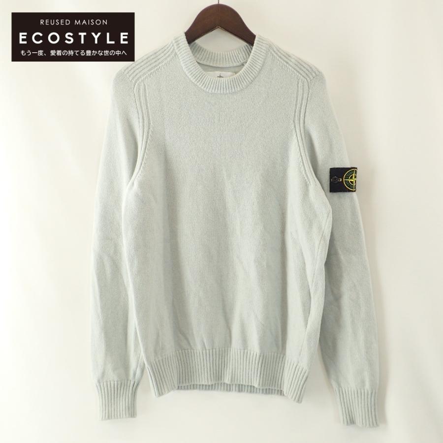 美品STONE  ウールケーブルニット 中綿 ストーンアイランド STONE ISLAND（ストーン アイランド） ニット セーター グレー メンズ