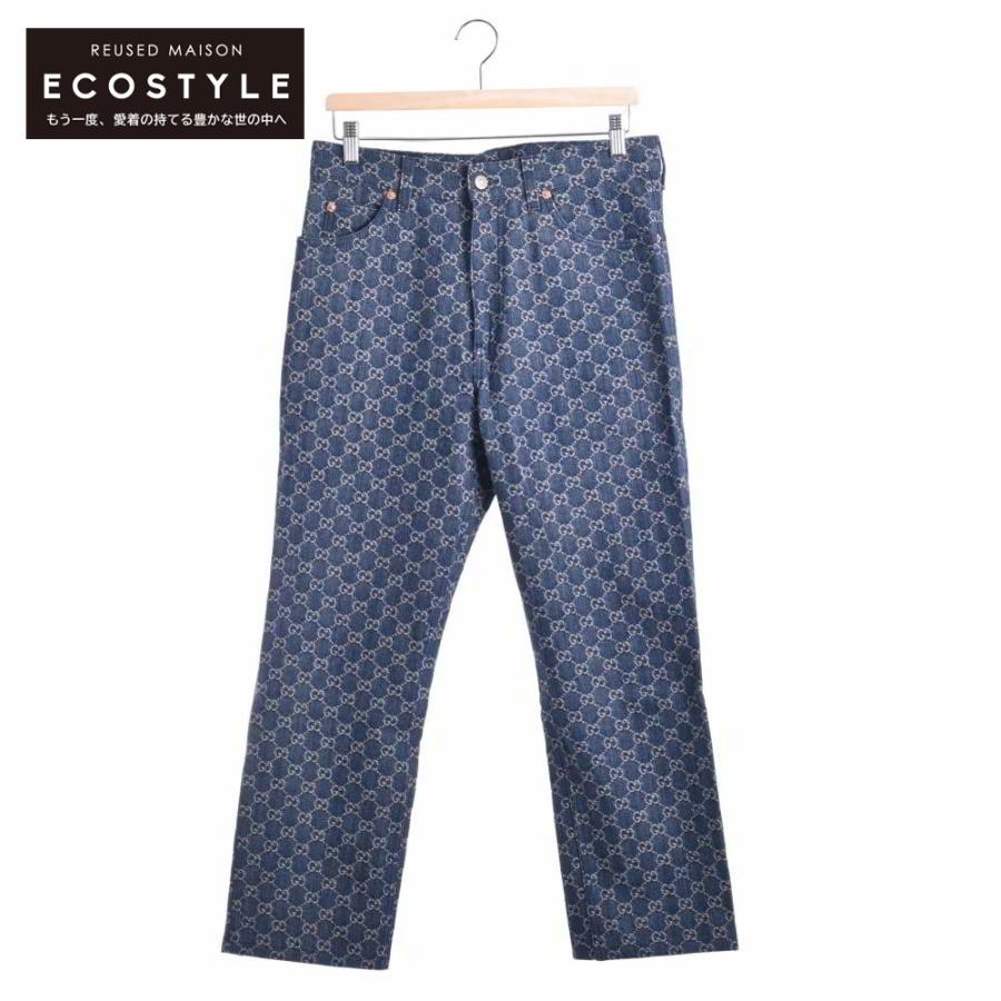 GUCCI 美品/国内正規 グッチ 649092 エコ ウォッシュド ジップフライ