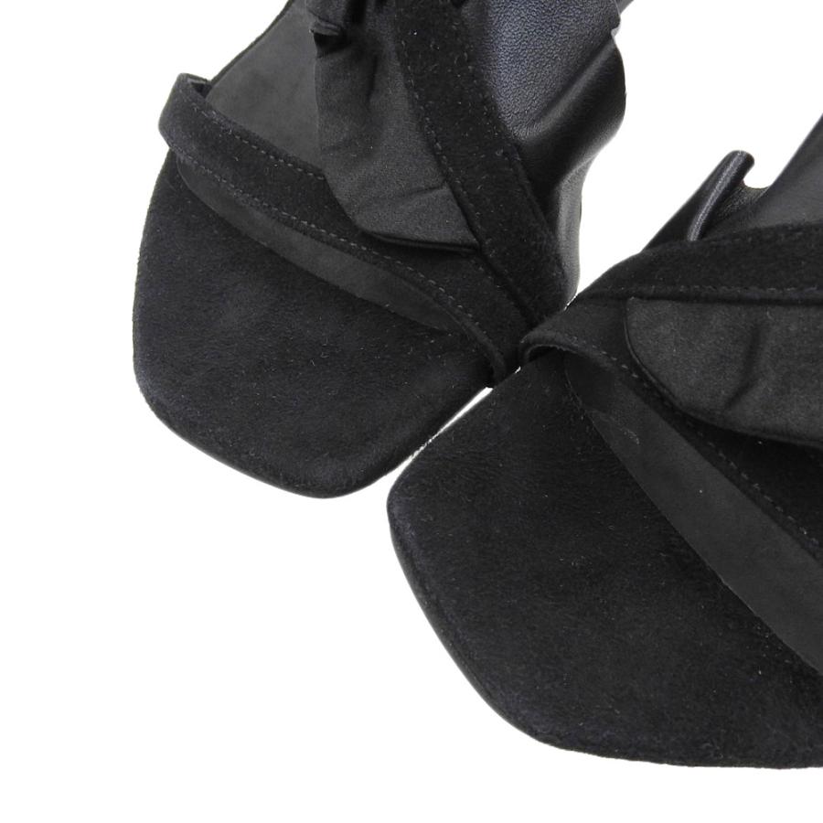 美品 DRIES VAN NOTEN ドリスヴァンノッテン チャンキーヒール フリル 
