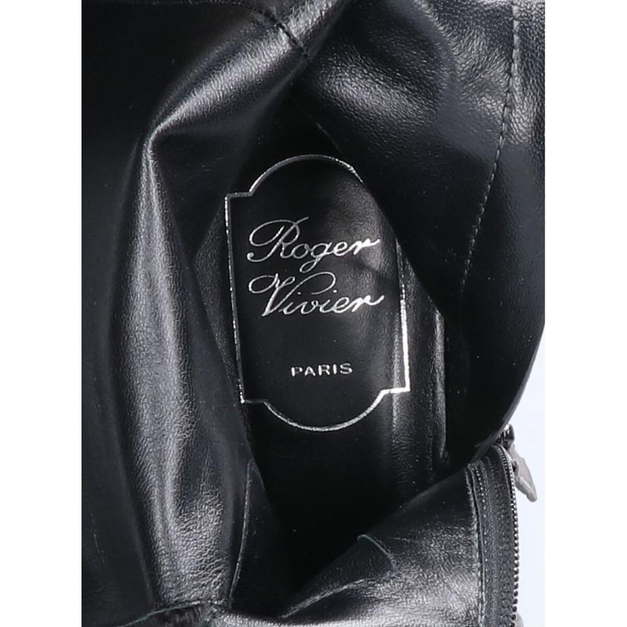 美品 Roger Vivier ロジェ・ヴィヴィエ スエード スクエアバックル