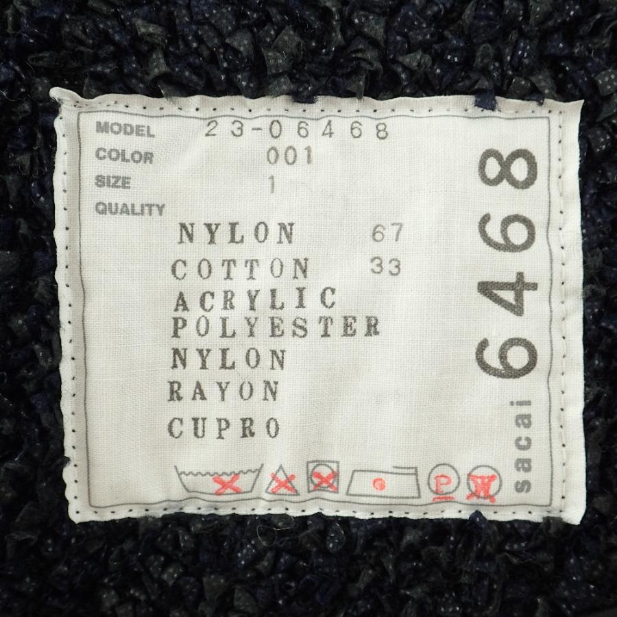 sacai（サカイ） 美品/23年製 23-06468/23-06470 ツイード ノーカラー