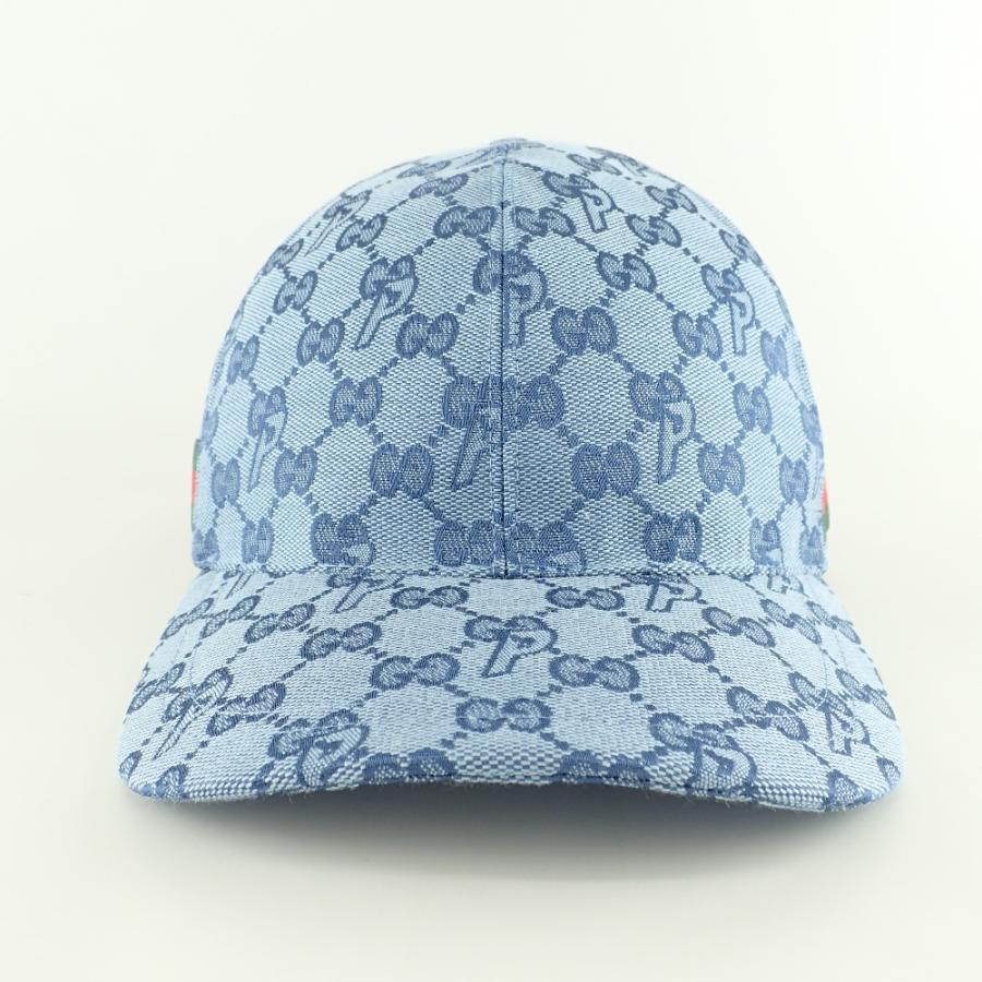 Buy Gucci x Palace GG-P Canvas Baseball Hat 'Pale Blue' - 726076