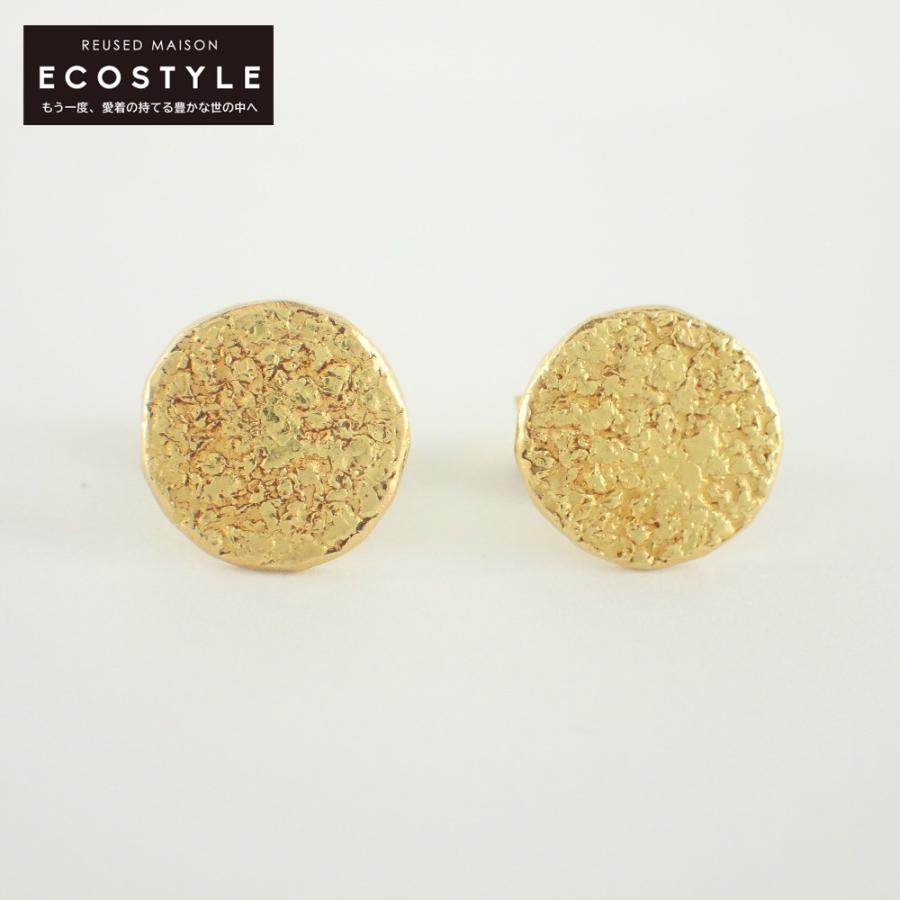 美品 pippa small ピパスモール K18 サークル スタッド ピアス  