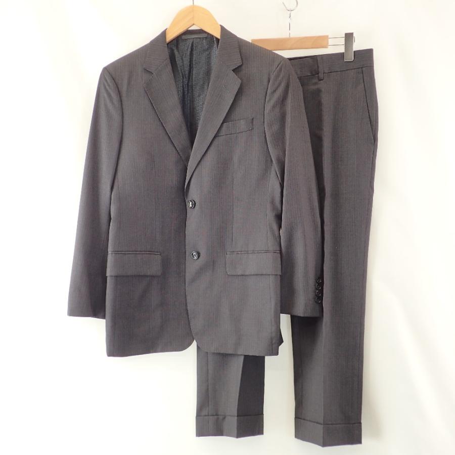 GUCCI 美品/ グッチ 28JNF1 ストライプ シルクxウール 2B GUCCI 美品/ グッチ 28JNF1 ストライプ シルクxウール 2B