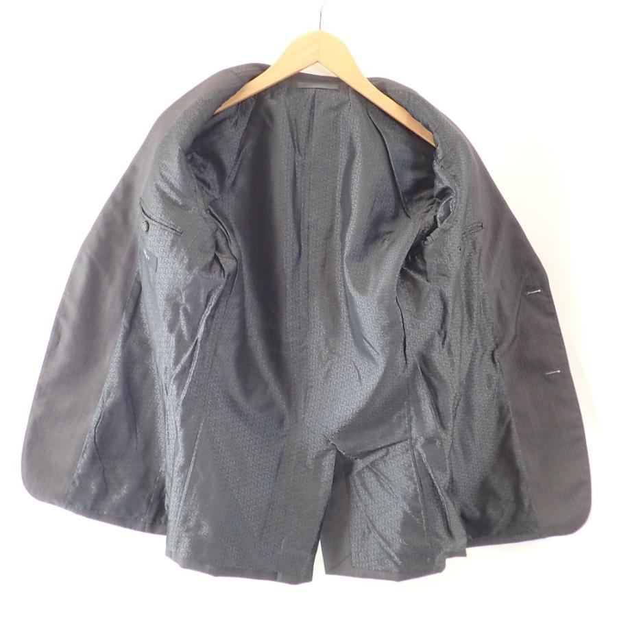 GUCCI 美品/ グッチ 28JNF1 ストライプ シルクxウール 2B GUCCI 美品/ グッチ 28JNF1 ストライプ シルクxウール 2B