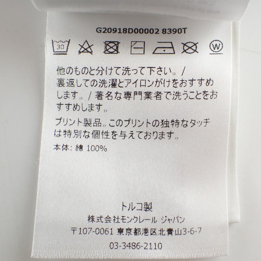 MONCLER モンクレール スクエアロゴ クルーネック 長袖Tシャツ/ トップス XL 【パッカブルポンチョ】 ブラック メンズ