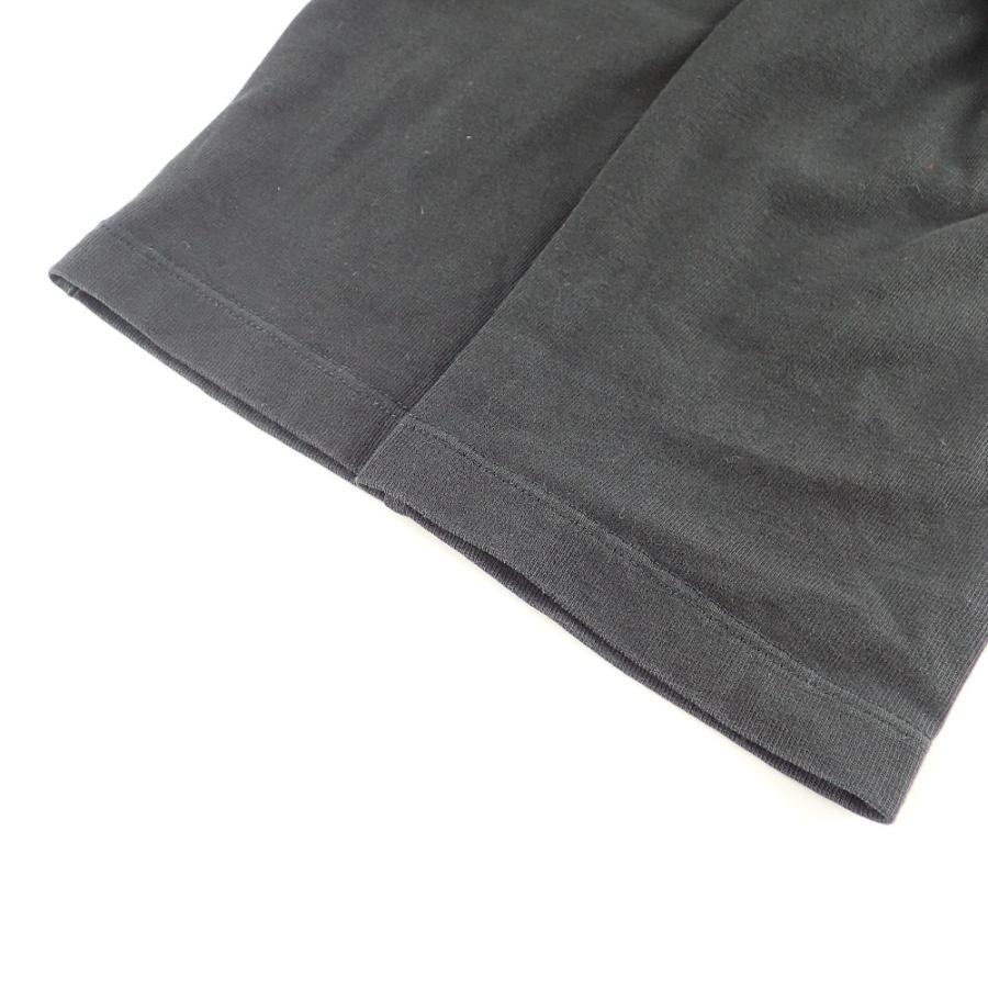 MONCLER モンクレール スクエアロゴ クルーネック 長袖Tシャツ/ トップス XL 【パッカブルポンチョ】 ブラック メンズ