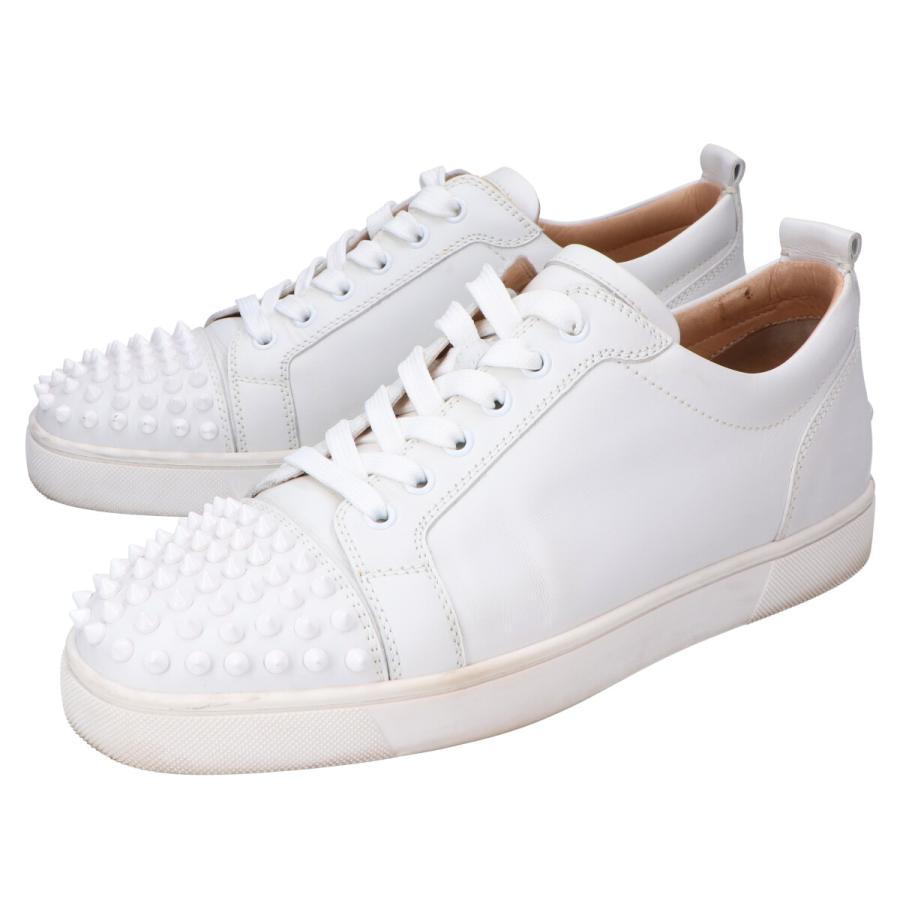 Christian Louboutin 1130573 LOUIS JUNIOR SPIKES FLAT CALF