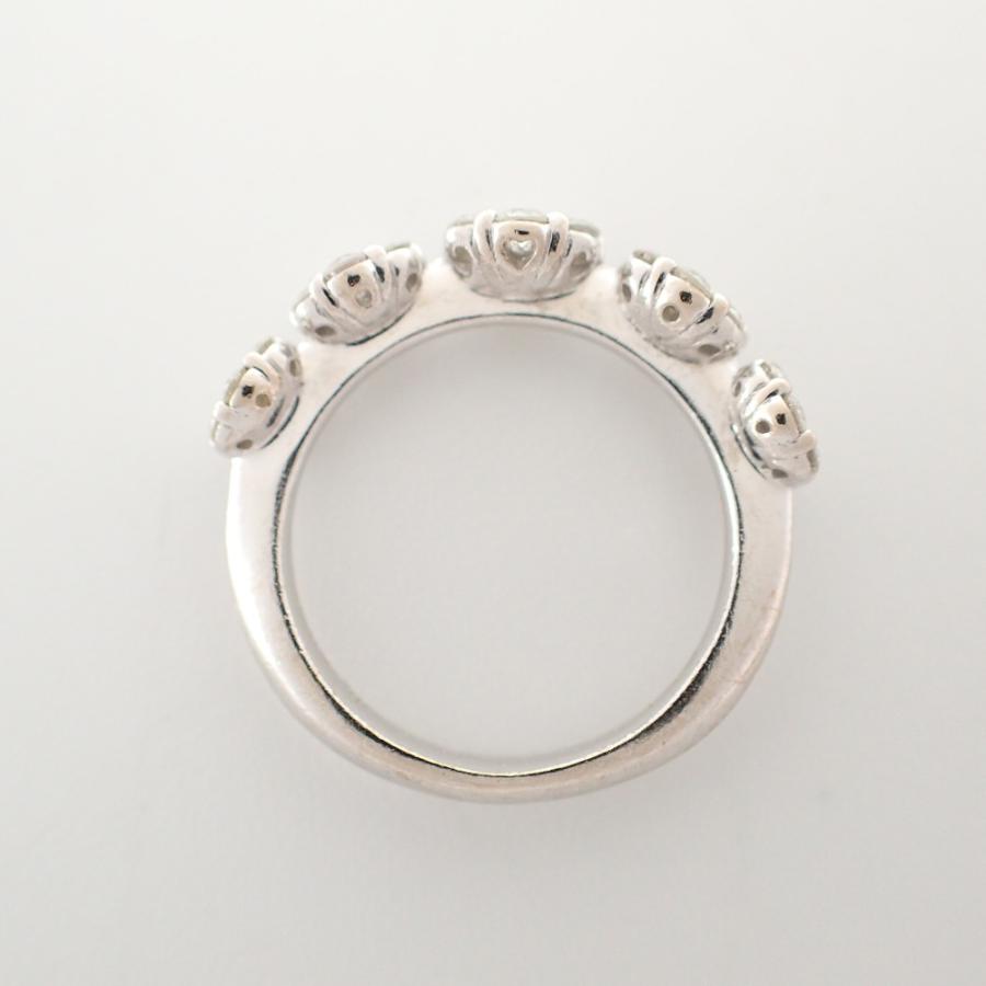 美品 Ponte Vecchio ポンテヴェキオ K18WG 0.45ct メレダイヤ ピンキー 