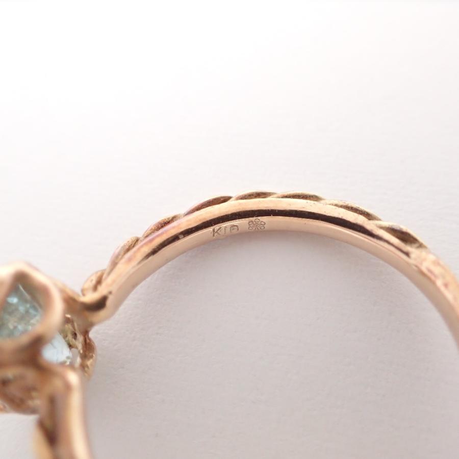 タツオナガハタ アクアマリン×ダイアモンド リング tatsuo nagahata