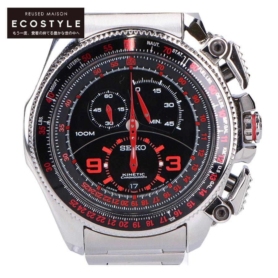 SEIKO キネティック クロノグラフ 750本限定 7L22 SEIKO 美品/750本限定 セイコー SNL067 Cal.7L22 Kinetic