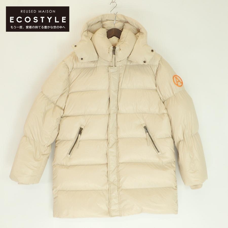 ARCTIC ARMY アークティックアーミー アイボリー M69559M パファー ダウンジャケット アイボリー XL ジャケット ナイロン