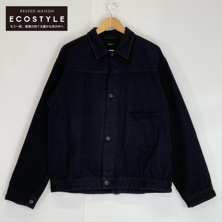 COMOLI コモリ X01-01001 デニムジャケット ブラック 3 ジャケット