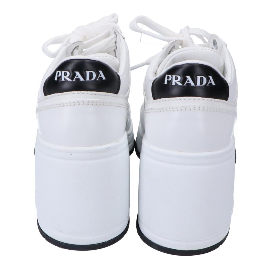 PRADA 美品 プラダ 1E792M ダウンタウン メタルロゴ ハイヒール PRADA 美品 プラダ 1E792M ダウンタウン メタルロゴ ハイヒール