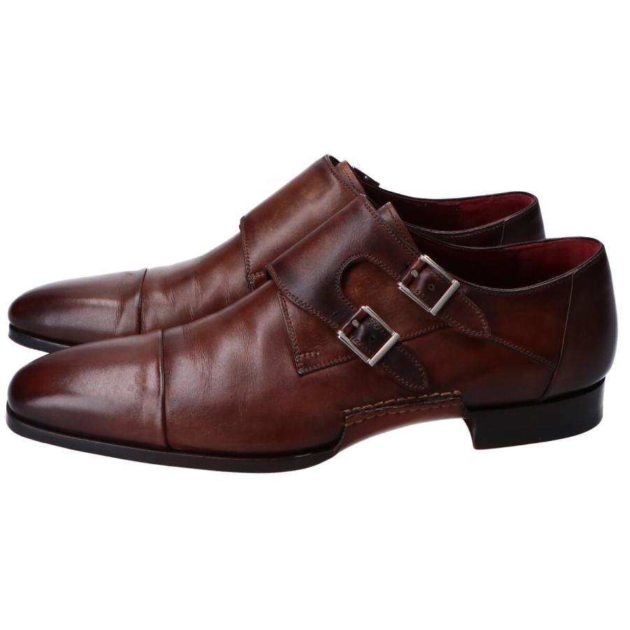 美品 MAGNANNI マグナーニ 22025 オパンカ ダブルモンク シューズ 39