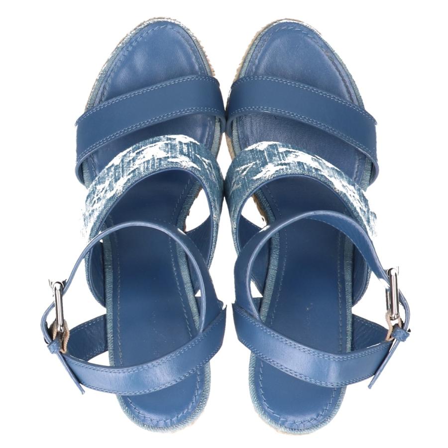 LOUIS VUITTON 20年製 スターボード・ライン モノグラムデニム/レザー