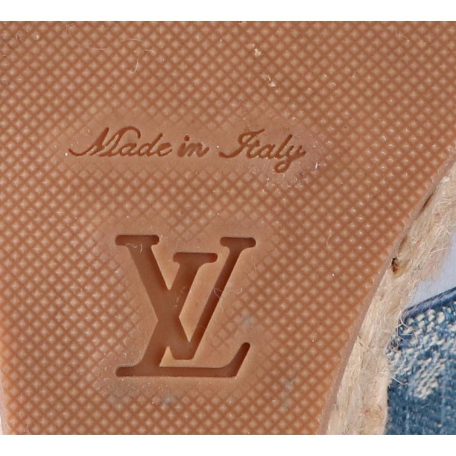 LOUIS VUITTON 20年製 スターボード・ライン モノグラムデニム/レザー