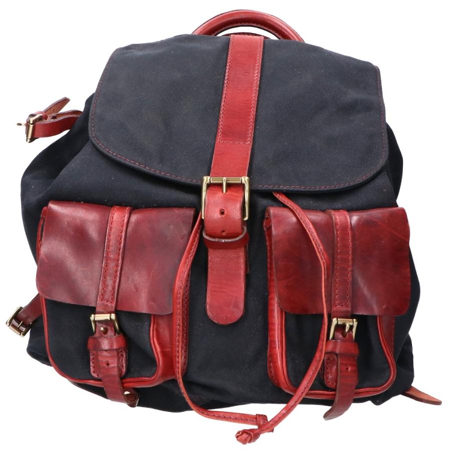 美品 Sandast サンダスト ファルコン キャンバス/レザー バックパック 