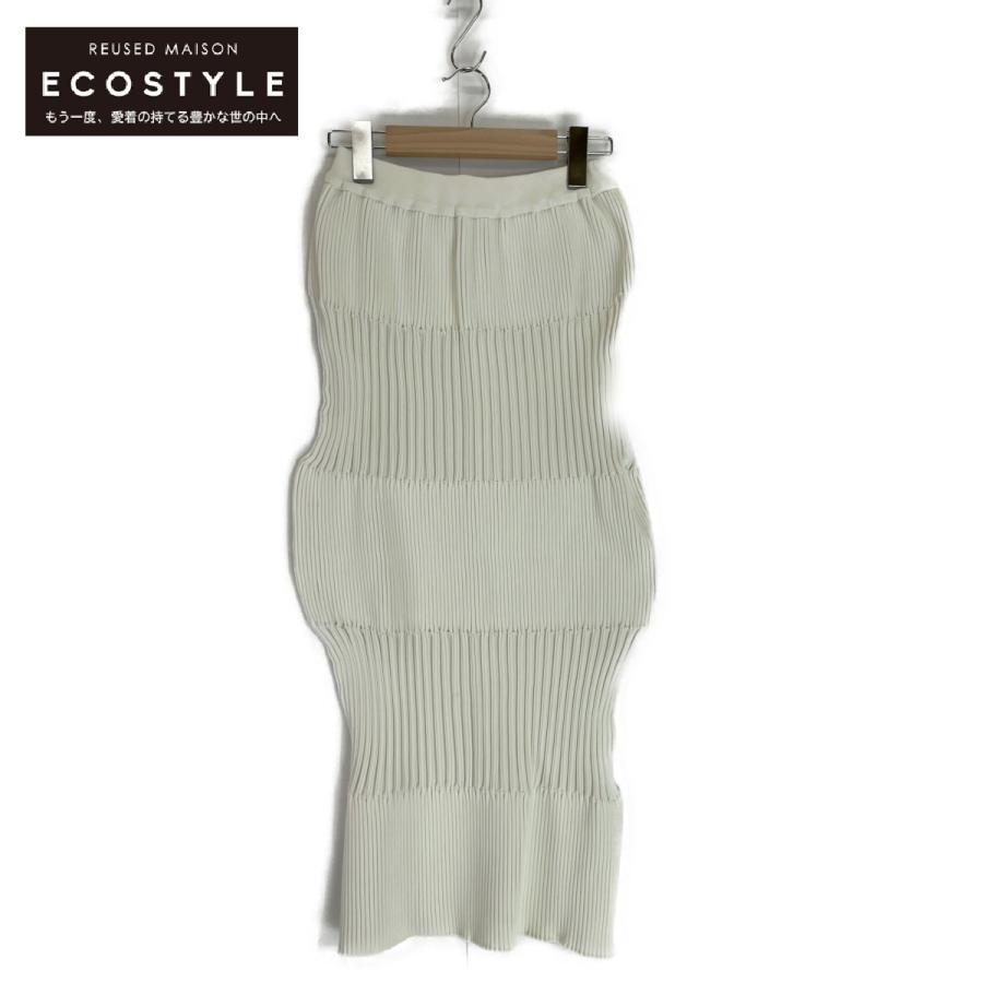 美品/23SS CFCL シーエフシーエル CF005KG003 FLUTED SKIRT ニット 