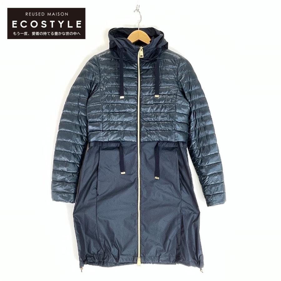 HERNO ヘルノ PI0616D ドッキング フーディダウンジャケット ネイビー  