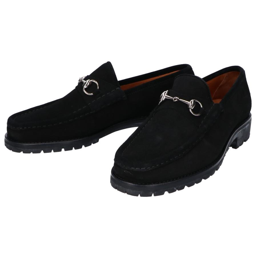 GUCCI（グッチ） 美品 6030/4 スエード ビットローファー シューズ 42E