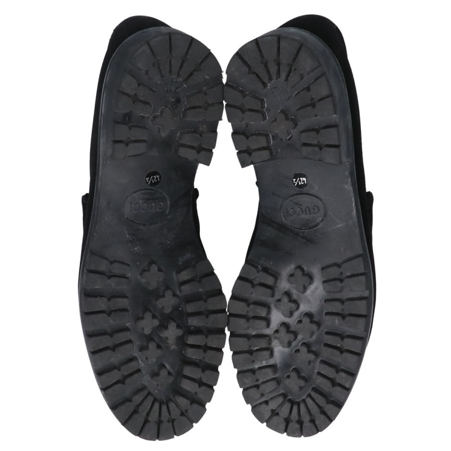 GUCCI（グッチ） 美品 6030/4 スエード ビットローファー シューズ 42E