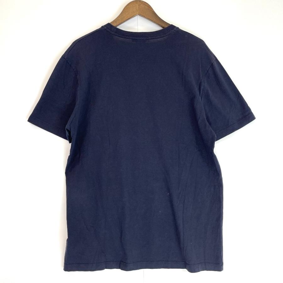 Versace ヴェルサーチ A89287 メデューサ刺繍 ネイビー Tシャツ XL