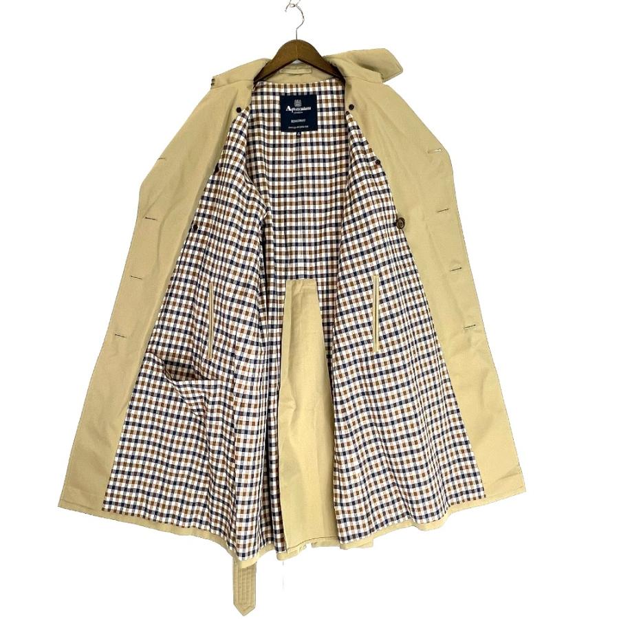 【英国製】アクアスキュータム トレンチコート ベージュ 38 Aquascutum（アクアスキュータム） 美品/ 2220451301-83 KINGSWAY